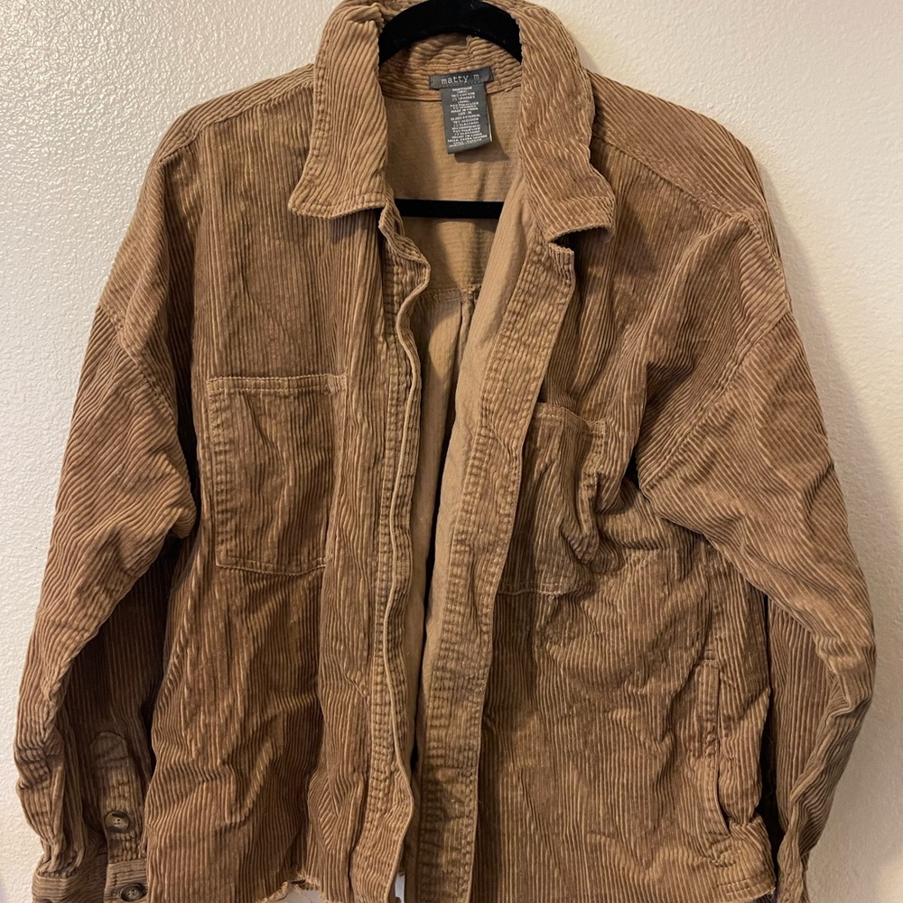 Matty M Men's Tan Corduroy Jacket